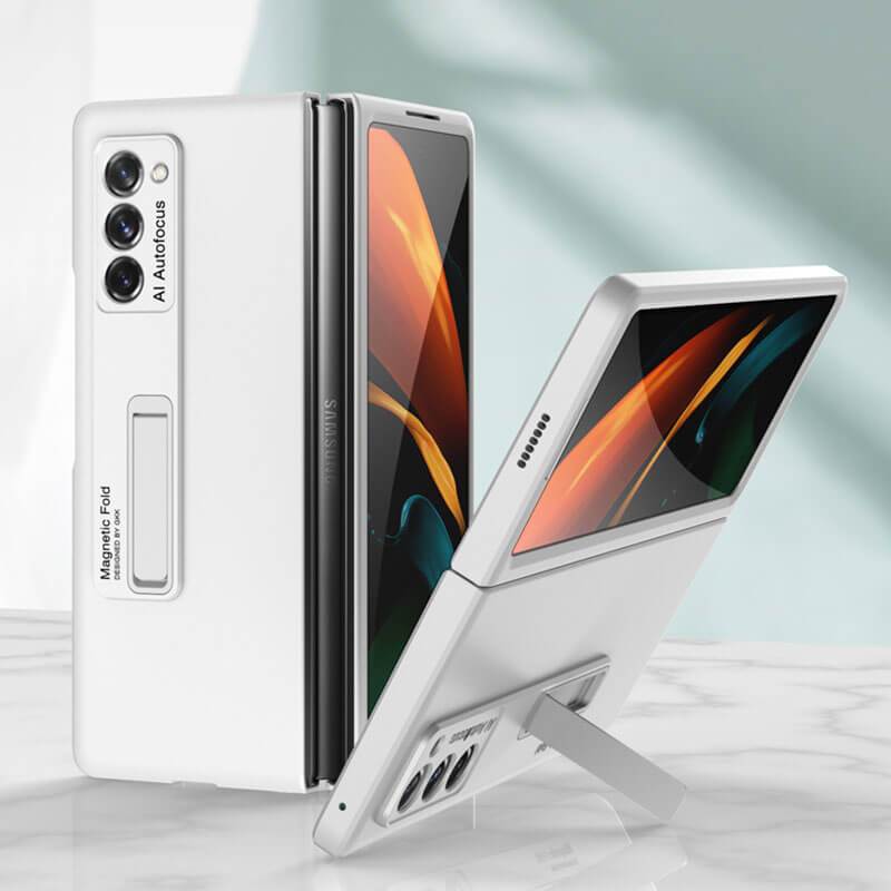 Luxury Plating Glass Case Anti-knock Protective Hard Edge Cover For Samsung Galaxy Z Fold 2 5G - VooChoice