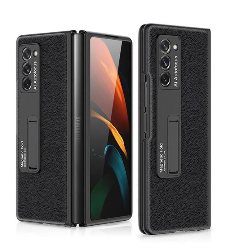 Luxury Plating Glass Case Anti-knock Protective Hard Edge Cover For Samsung Galaxy Z Fold 2 5G - VooChoice