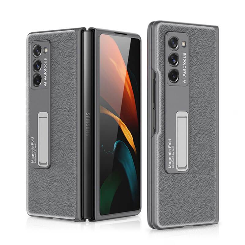 Luxury Plating Glass Case Anti-knock Protective Hard Edge Cover For Samsung Galaxy Z Fold 2 5G - VooChoice