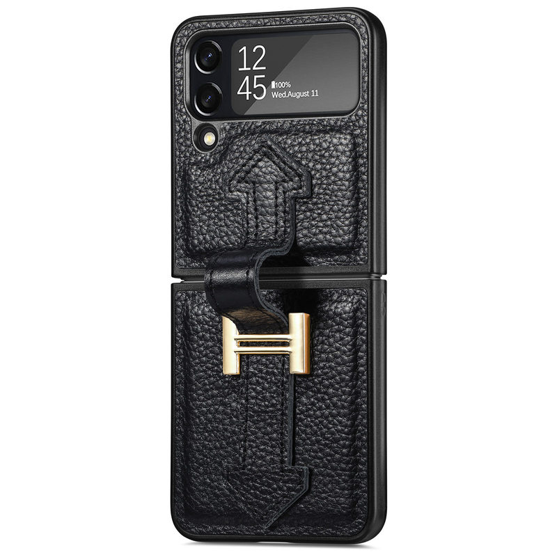 Ultra-Thin Folding Leather Samsung Galaxy Z Flip4 5G Case