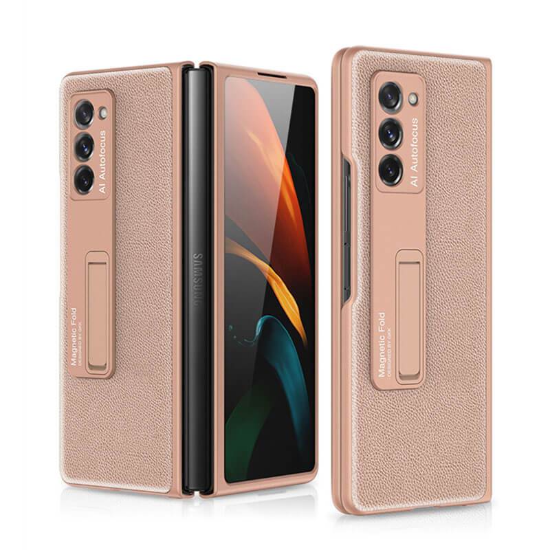 Luxury Plating Glass Case Anti-knock Protective Hard Edge Cover For Samsung Galaxy Z Fold 2 5G - VooChoice