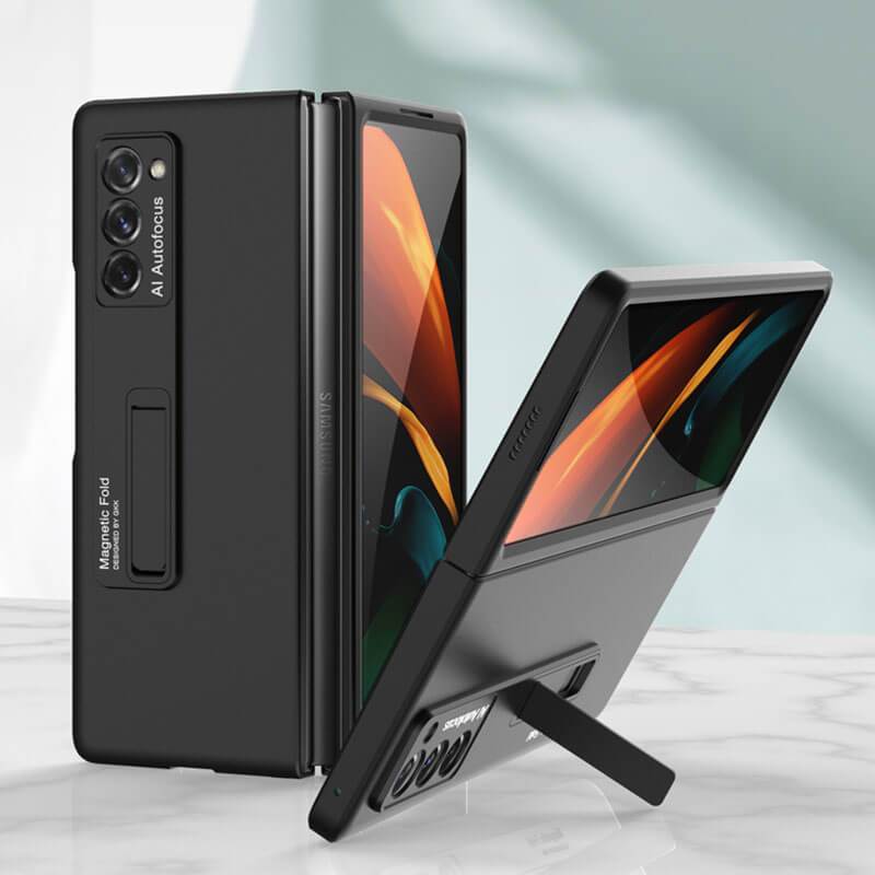 Luxury Plating Glass Case Anti-knock Protective Hard Edge Cover For Samsung Galaxy Z Fold 2 5G - VooChoice