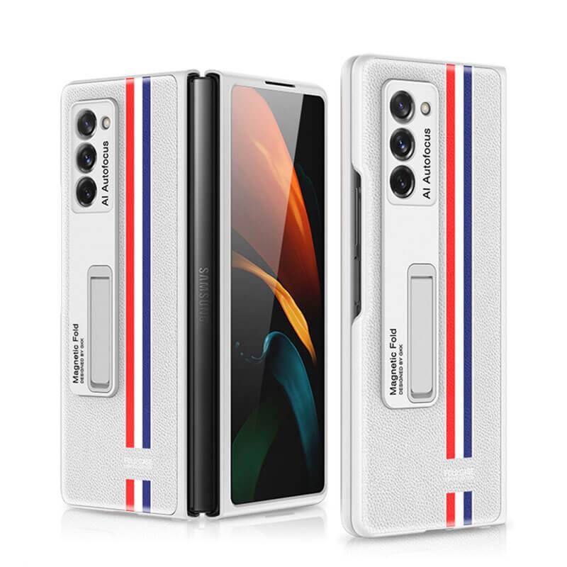 Luxury Plating Glass Case Anti-knock Protective Hard Edge Cover For Samsung Galaxy Z Fold 2 5G - VooChoice