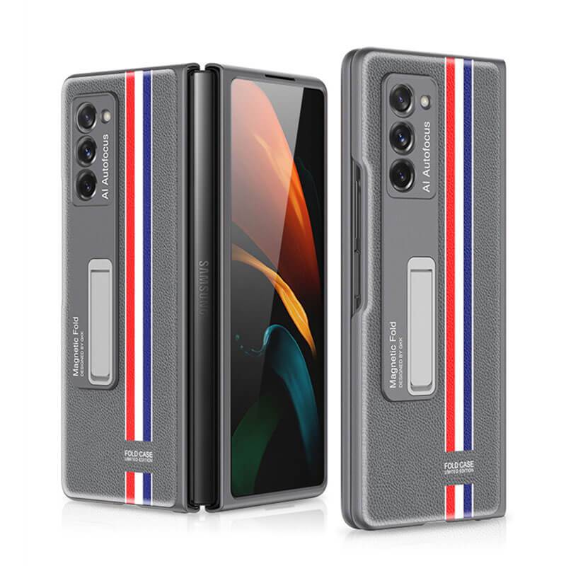 Luxury Plating Glass Case Anti-knock Protective Hard Edge Cover For Samsung Galaxy Z Fold 2 5G - VooChoice