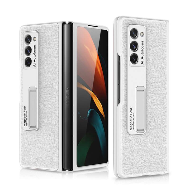 Luxury Plating Glass Case Anti-knock Protective Hard Edge Cover For Samsung Galaxy Z Fold 2 5G - VooChoice