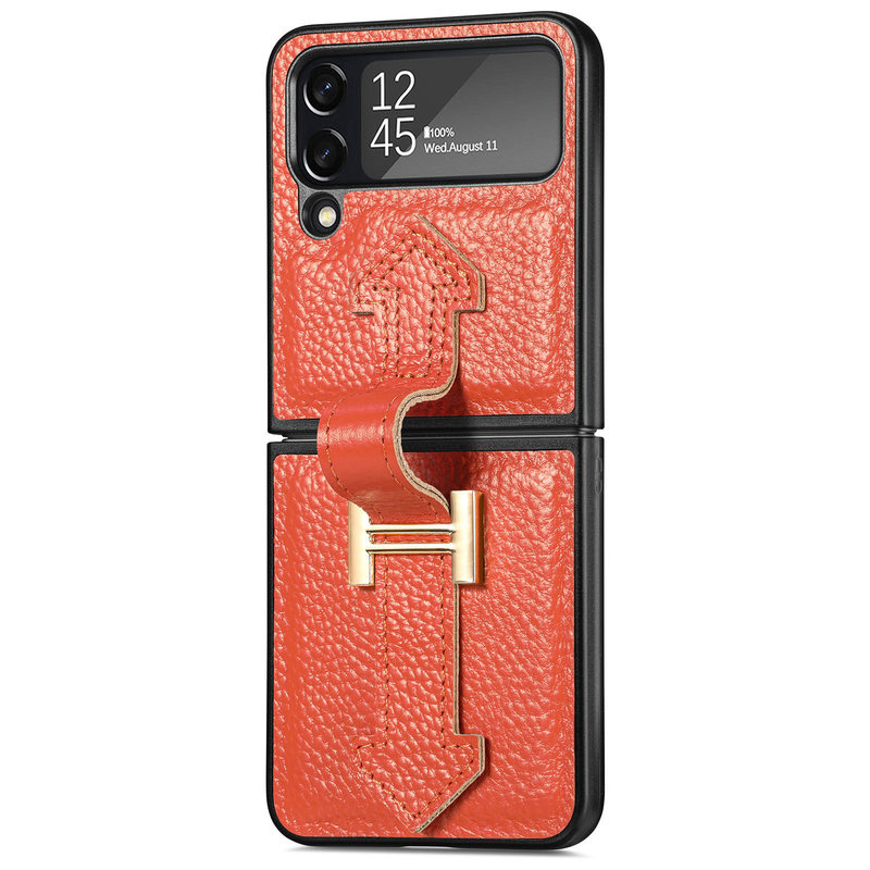 Ultra-Thin Folding Leather Samsung Galaxy Z Flip4 5G Case