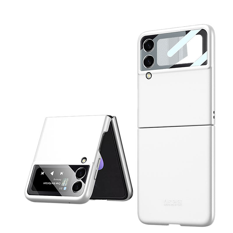Ultra-Thin Matte Hard Cover For Samsung Galaxy Z Flip 3 5G Case With Back Screen Glass