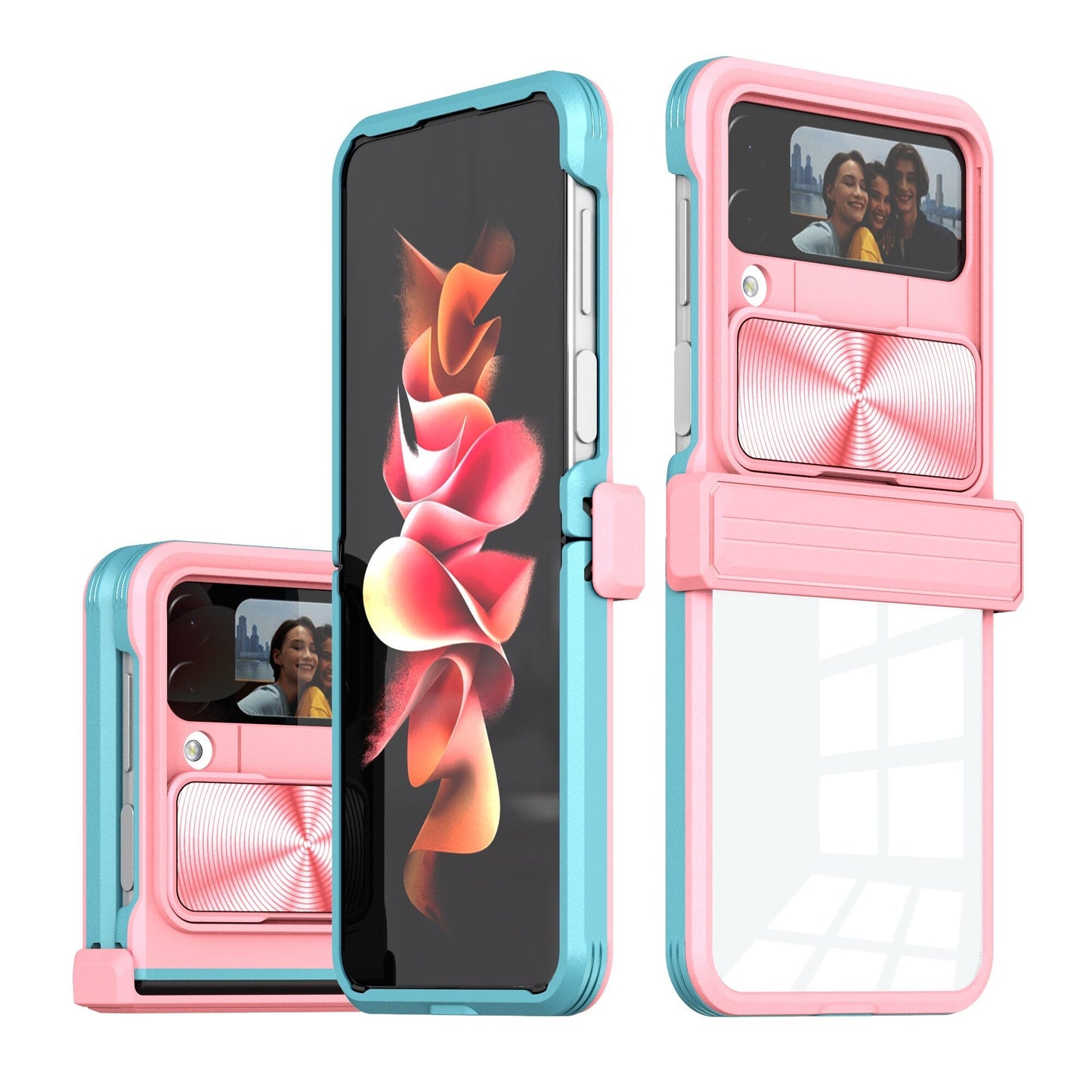 Anti-Slip Clear Acrylic Case for Samsung Galaxy Z Flip4 5G