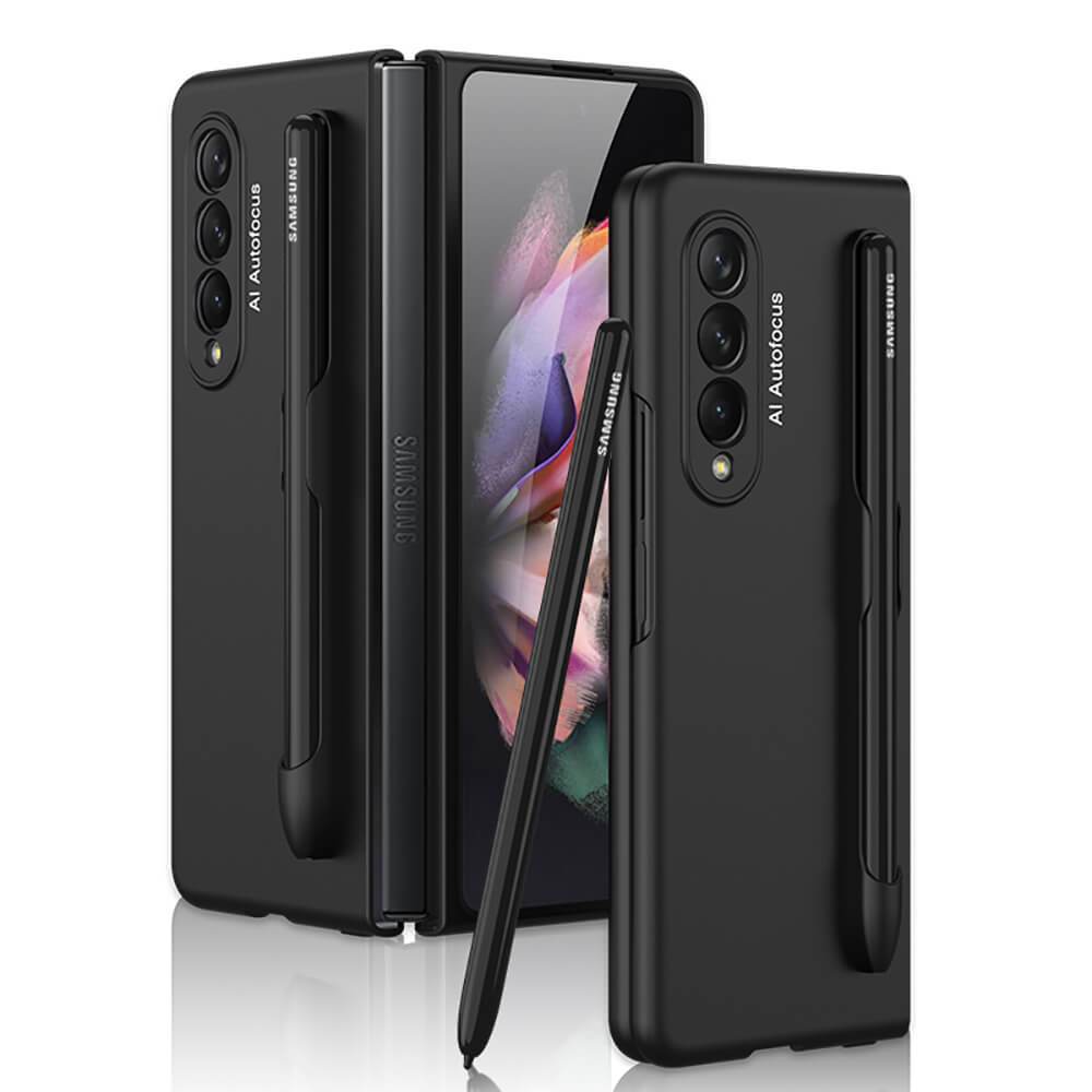 Ultra-thin Pen Slot Business Case for Samsung Galaxy Z Fold 3 5G