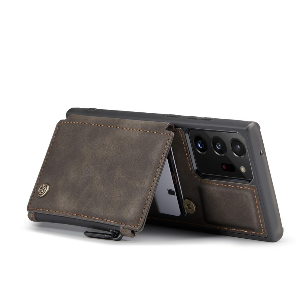Dual Layer Flip Zipper Leather Cardholder Wallet Cover Case For Samsung Galaxy S22 S20 S21 FE Note 20