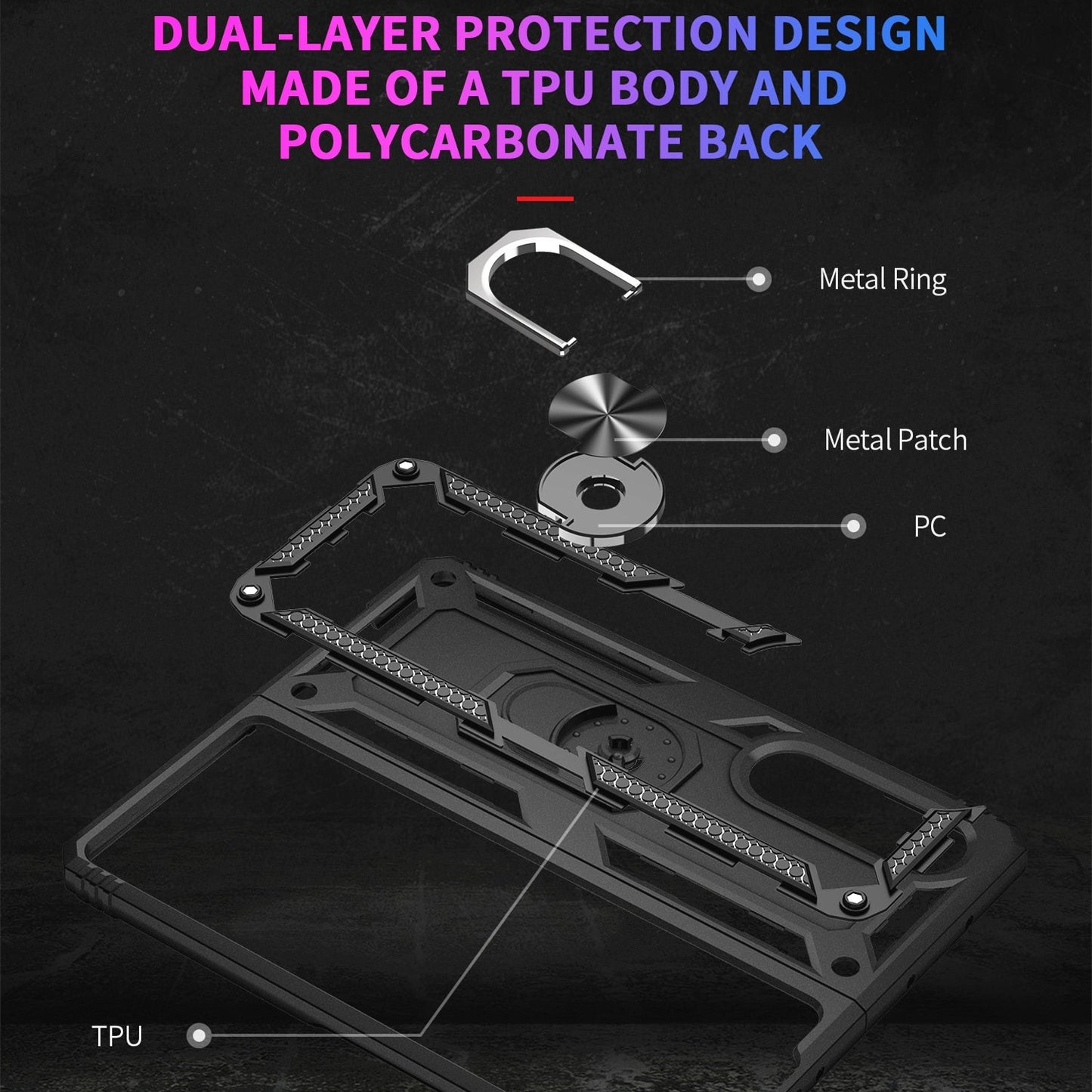 Kickstand Armor Case for Samsung Galaxy Z Fold4 5G