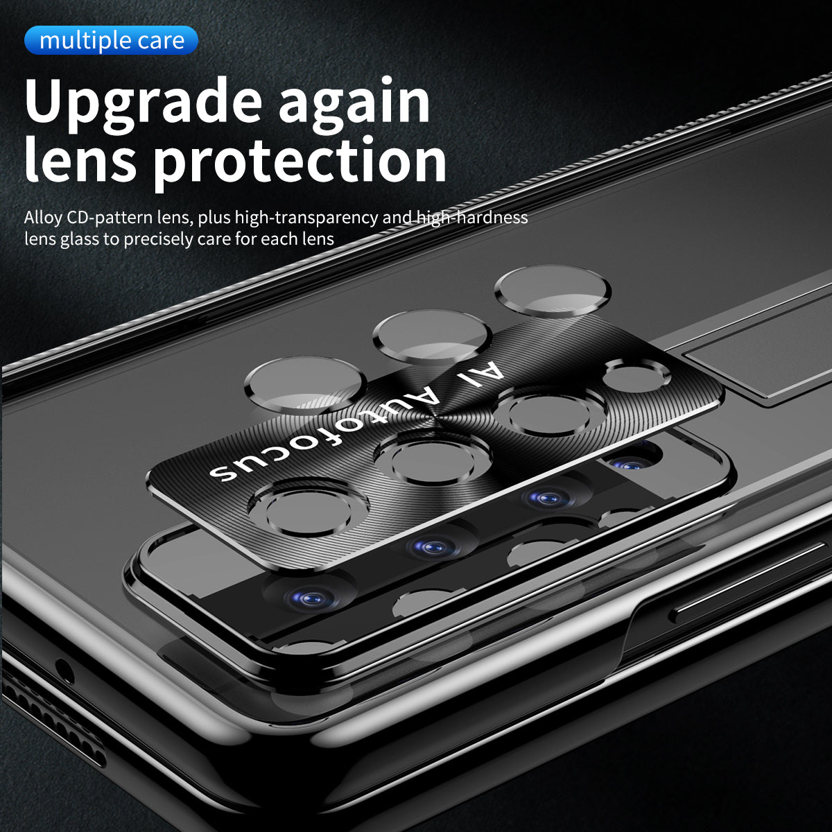 Electroplated  Magnetic Hinge Cover For Samsung Galaxy Z Fold4 5G