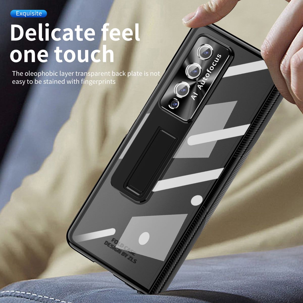Electroplated  Magnetic Hinge Cover For Samsung Galaxy Z Fold4 5G