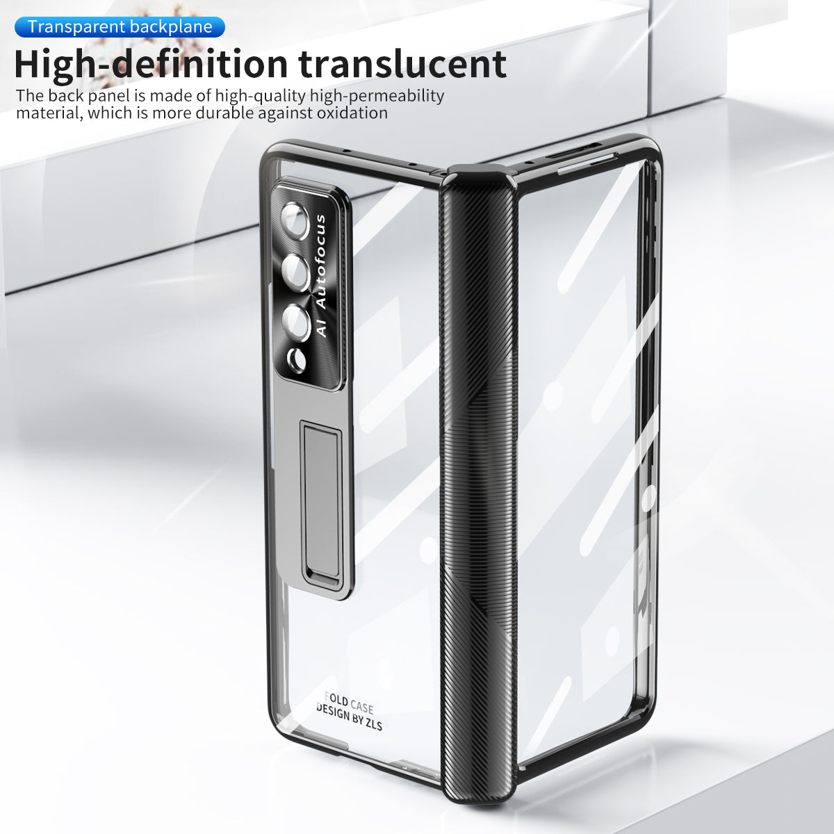 Electroplated  Magnetic Hinge Cover For Samsung Galaxy Z Fold4 5G