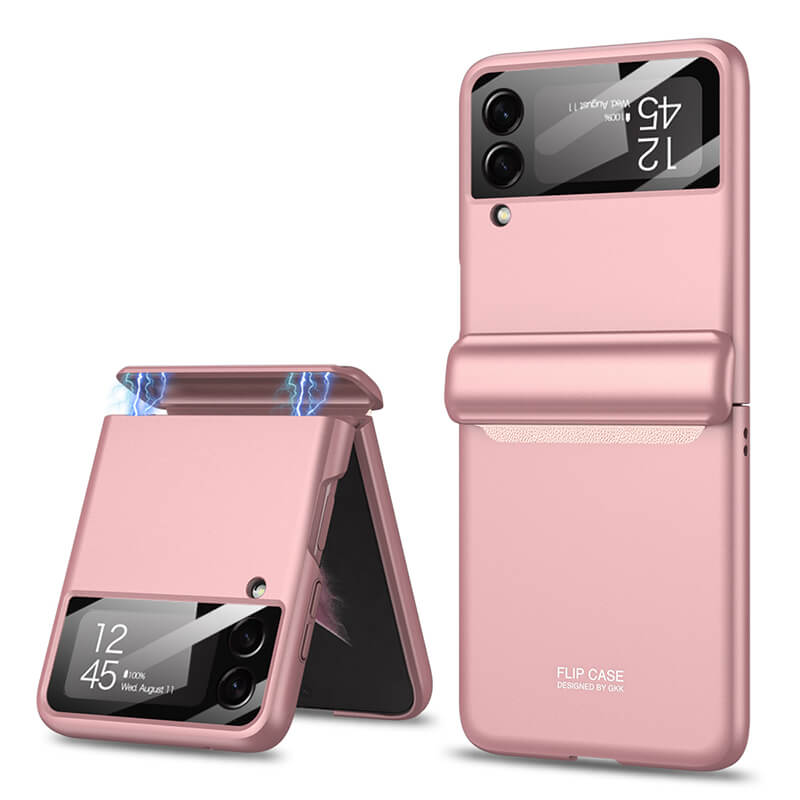 Magnetic All-included Shockproof Plastic Hard Cover For Samsung Galaxy Z Flip 3 5G