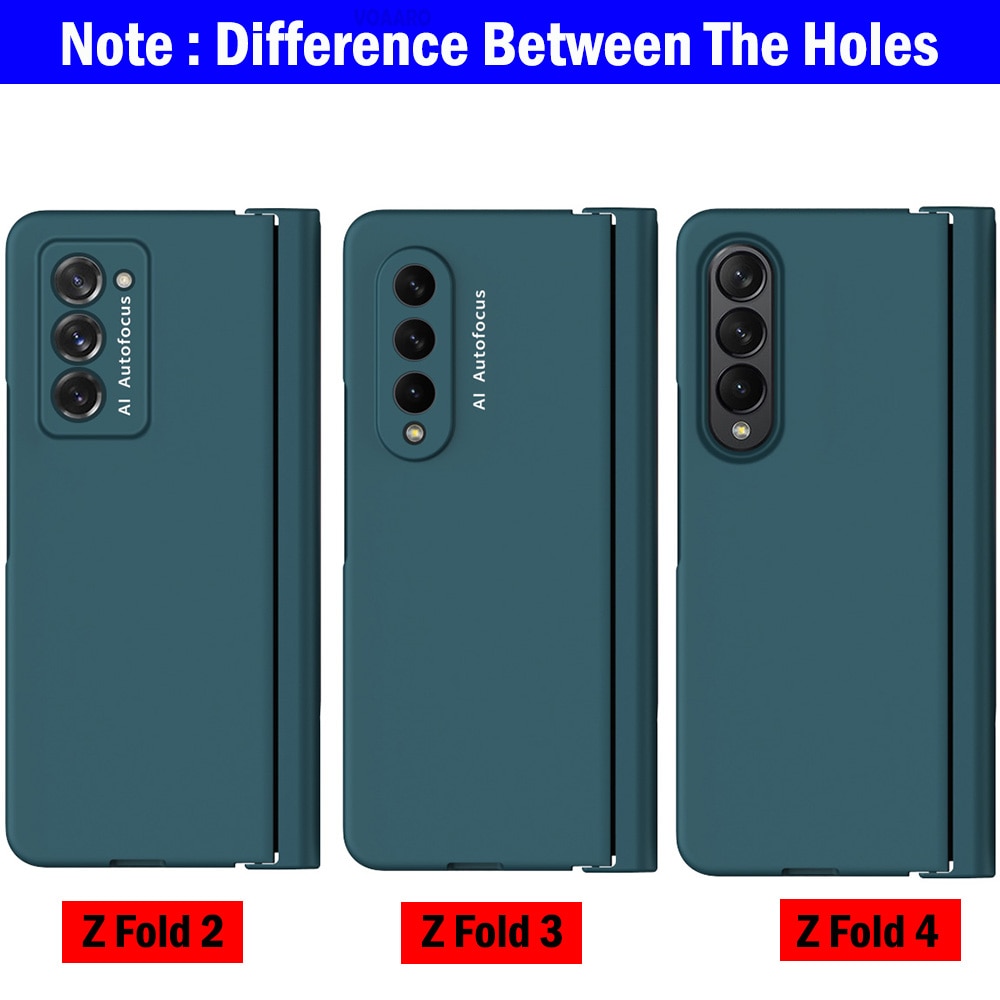 Samsung Galaxy Z Fold4 5G Hinge Case with Pen Slot Holder Hinge Case with Front Screen Glass Film