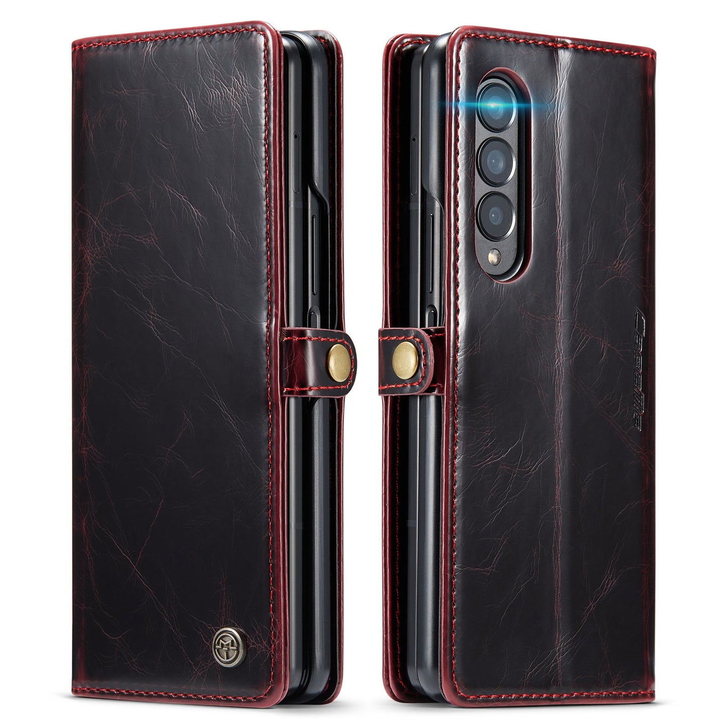 Full Protection Business Leather Case for Samsung Galaxy Z Fold3 Fold 4 Fold4 Fold 3 5G Card Pocket Mobile Phone Cover