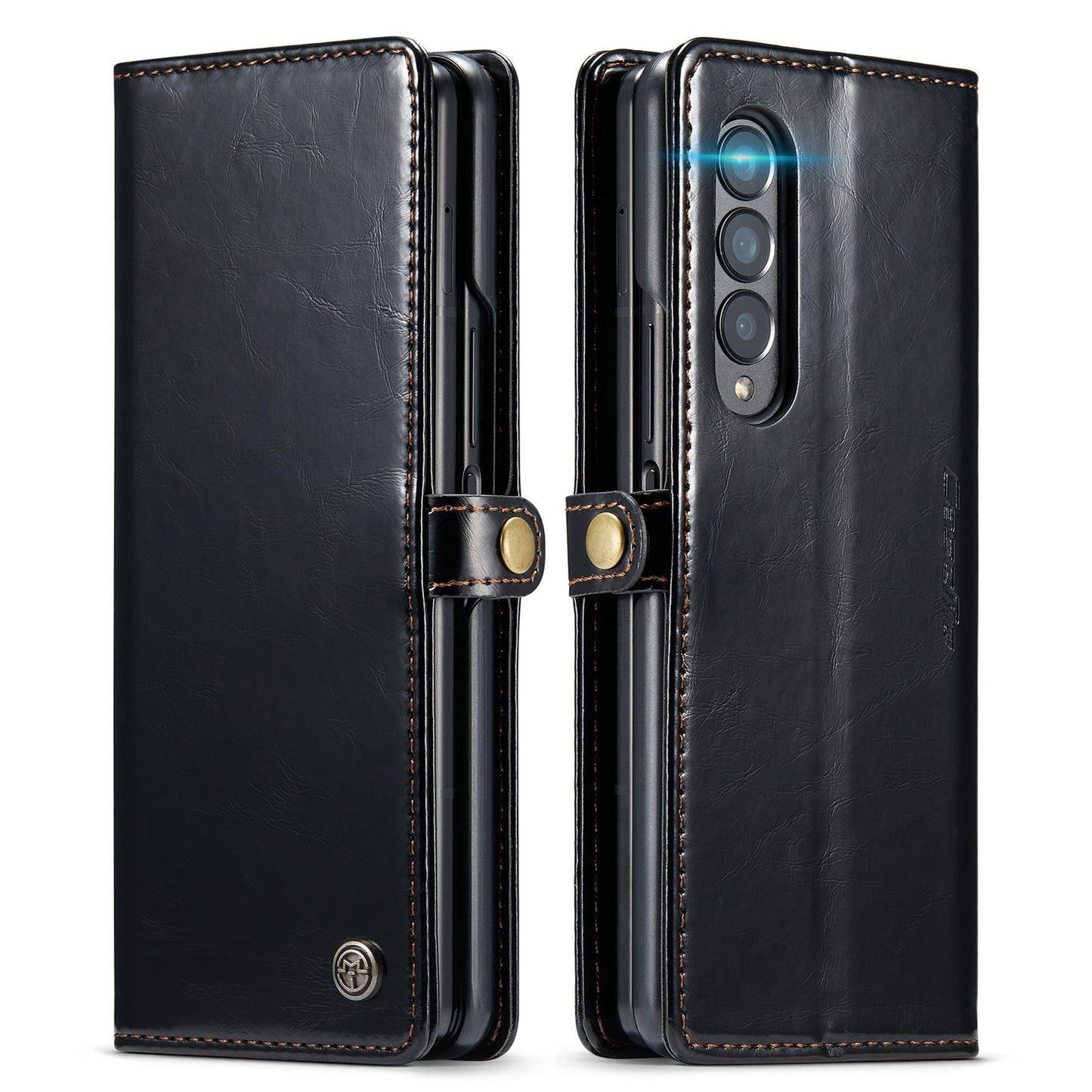 Full Protection Business Leather Case for Samsung Galaxy Z Fold3 Fold 4 Fold4 Fold 3 5G Card Pocket Mobile Phone Cover