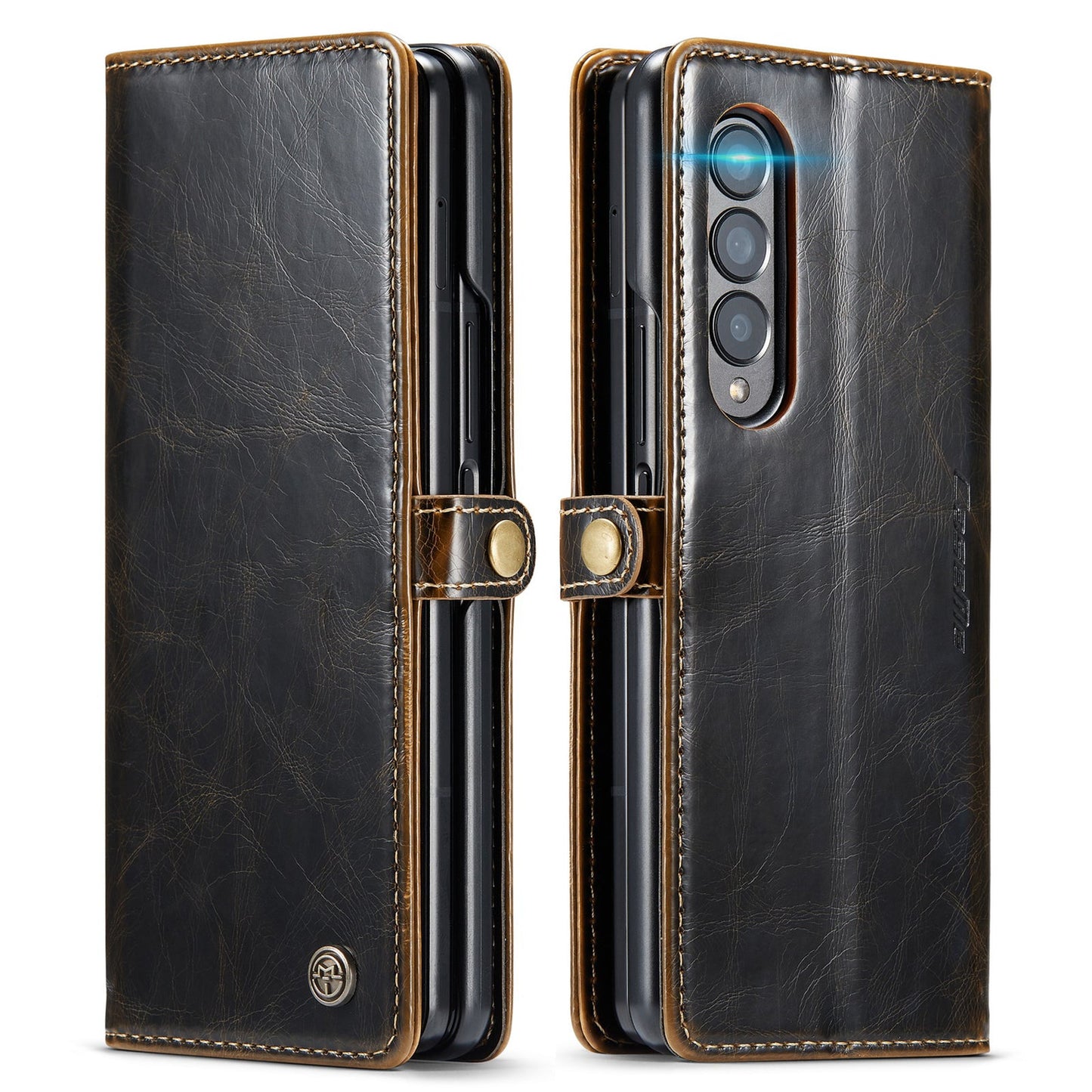 Full Protection Business Leather Case for Samsung Galaxy Z Fold3 Fold 4 Fold4 Fold 3 5G Card Pocket Mobile Phone Cover