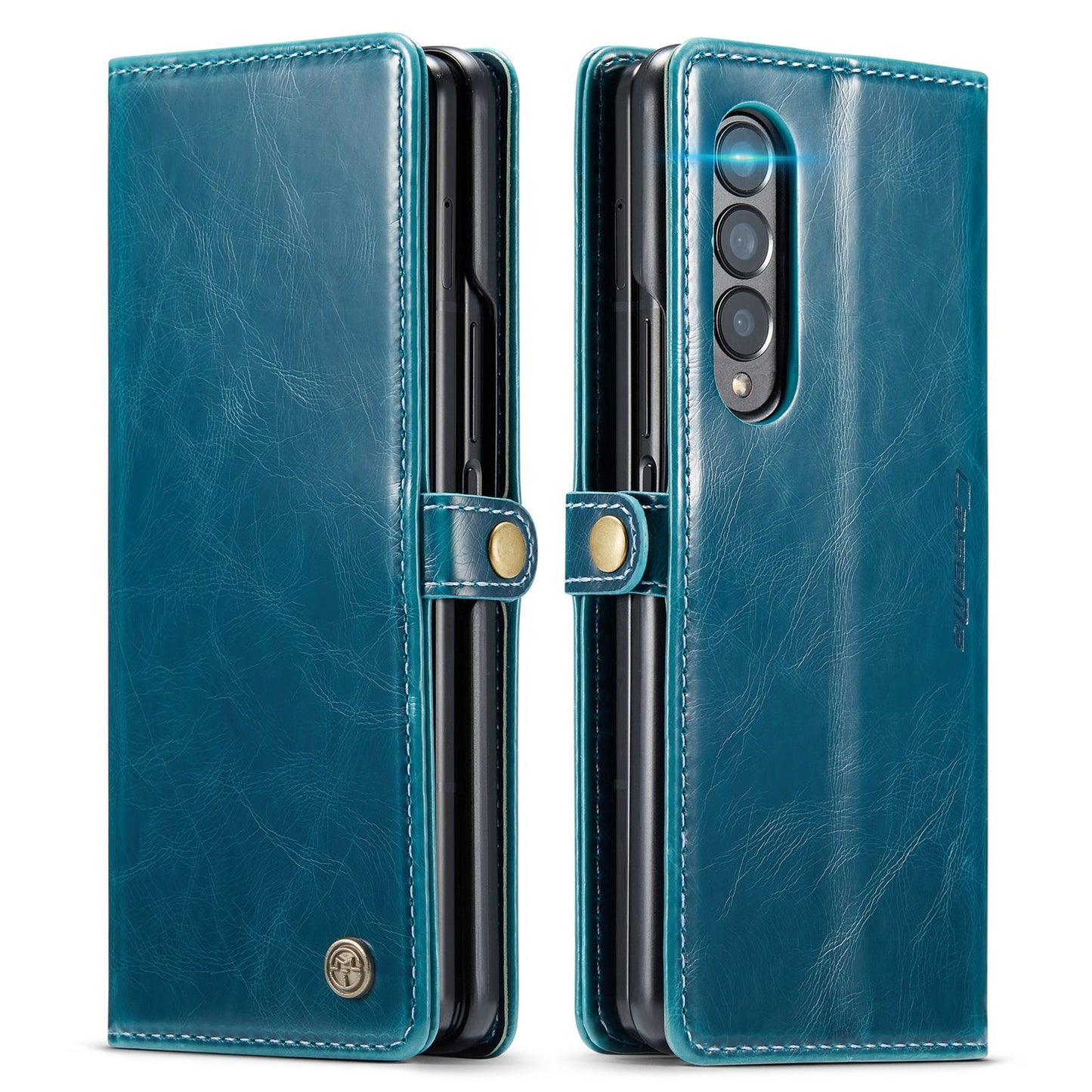 Full Protection Business Leather Case for Samsung Galaxy Z Fold3 Fold 4 Fold4 Fold 3 5G Card Pocket Mobile Phone Cover