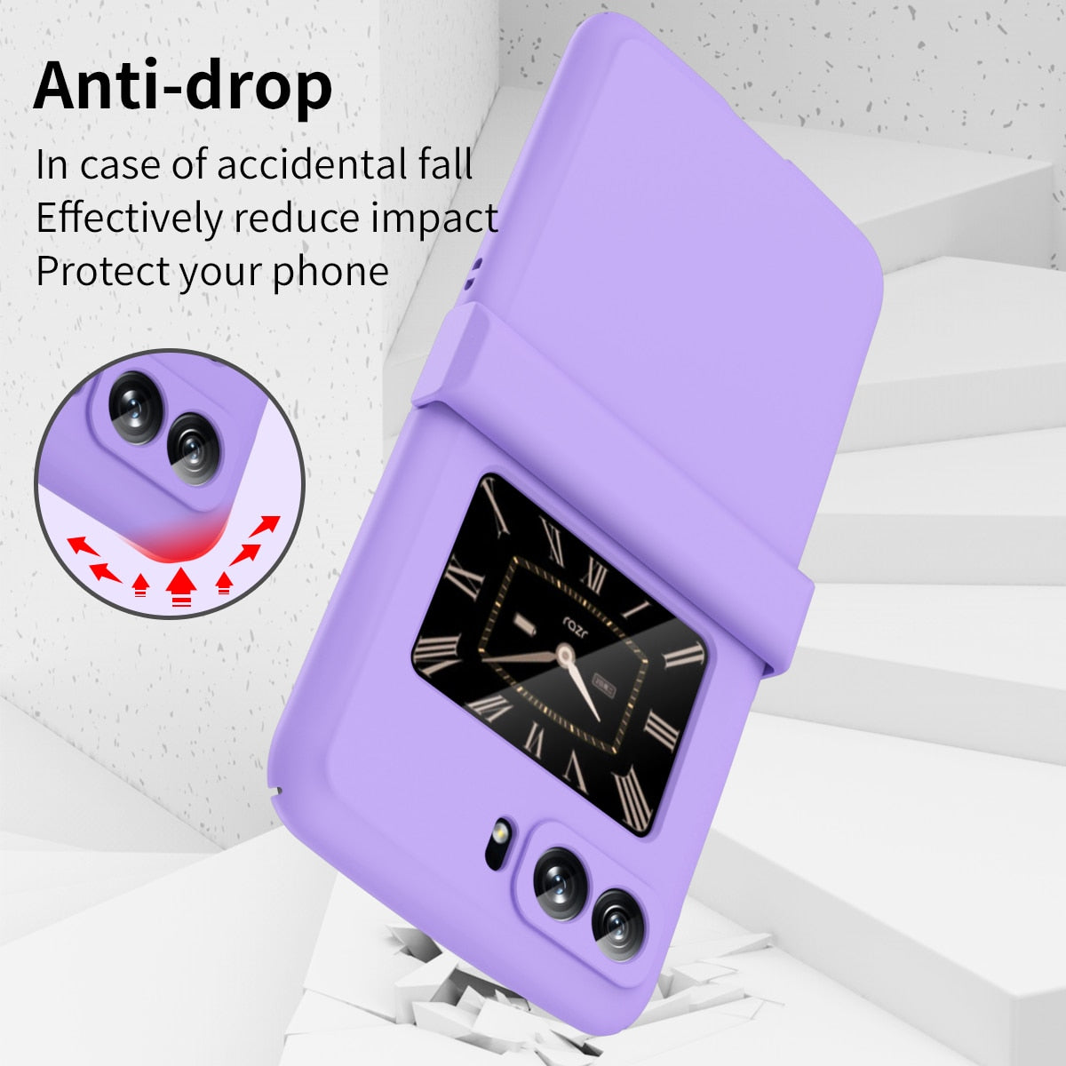 Full Protection Hinge Hard Phone Case for Motorola MOTO Razr 2022