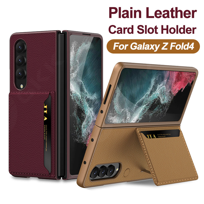 Leather Ultra-thin Card Package Cover For Samsung Galaxy Z Fold 4 5G