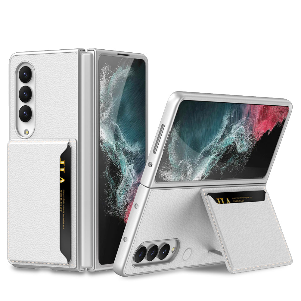 Leather Ultra-thin Card Package Cover For Samsung Galaxy Z Fold 4 5G