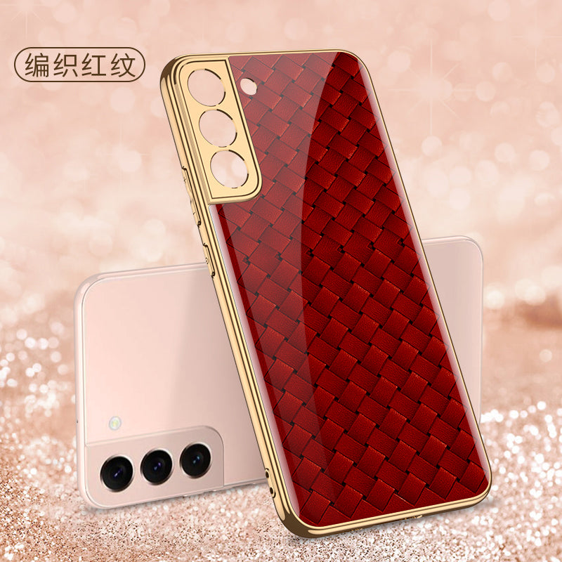 Painted Tempered Glass Case For Samsung Galaxy S22 Plus Ultra Case