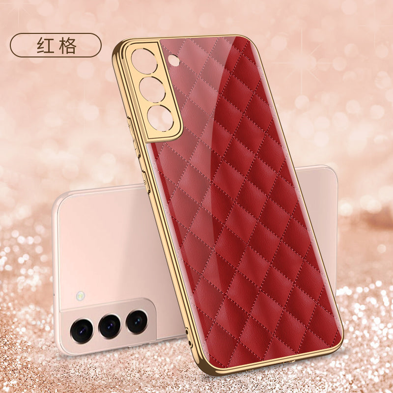 Painted Tempered Glass Case For Samsung Galaxy S22 Plus Ultra Case