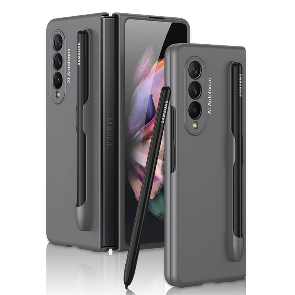 Ultra-thin Pen Slot Business Case for Samsung Galaxy Z Fold 3 5G