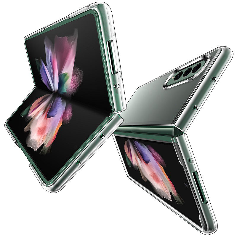 Capa For Samsung Galaxy Z Fold 4 3 2 5G Case Clear Transparent Folding Ultra Thin Protective Shockproof PC Hard Back Cover