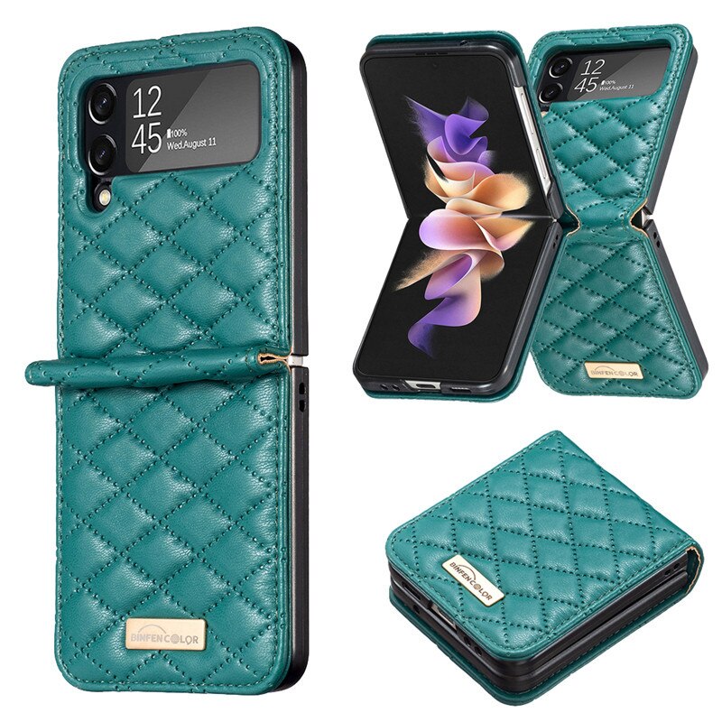 Leather Cover for Samsung Galaxy Z Flip4 5G