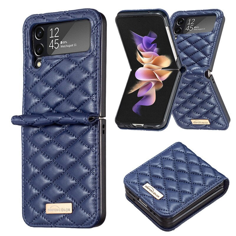 Leather Cover for Samsung Galaxy Z Flip4 5G