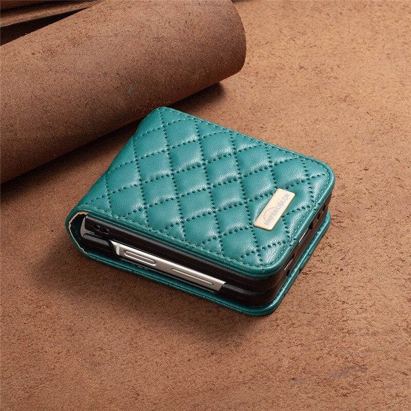 Leather Cover for Samsung Galaxy Z Flip4 5G