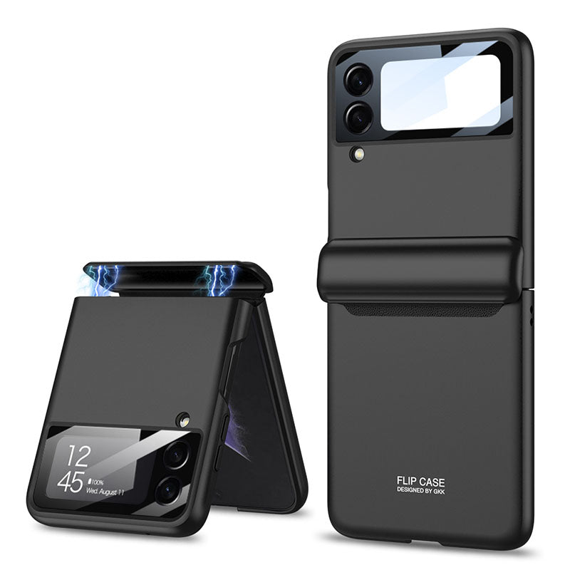 Magnetic All-included Shockproof Plastic Hard Cover For Samsung Galaxy Z Flip 3 5G