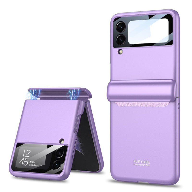 Magnetic All-included Shockproof Plastic Hard Cover For Samsung Galaxy Z Flip 3 5G
