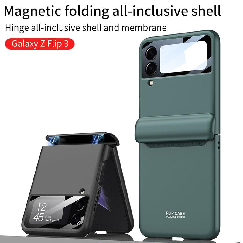 Magnetic Hinge Full Protection Galaxy Flip4 5G Case With Capacitive Pen