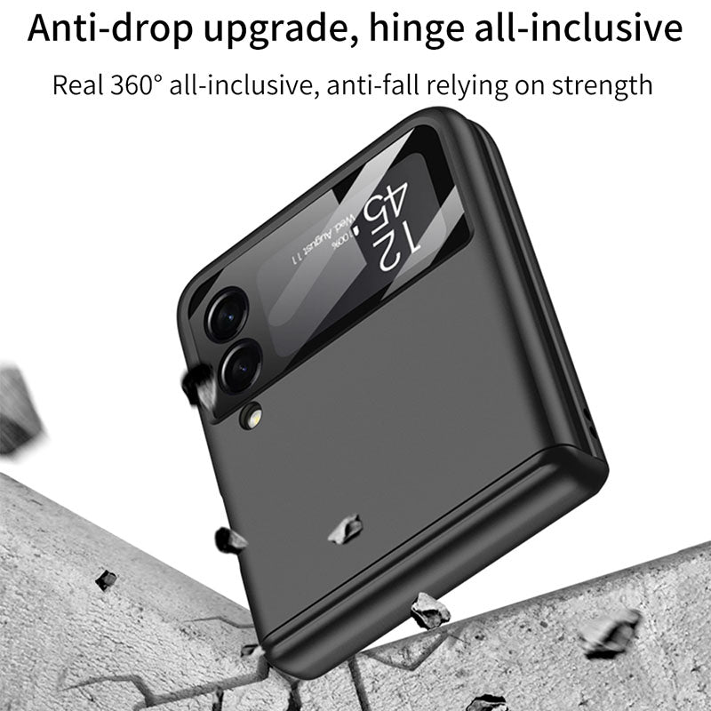Magnetic All-included Shockproof Plastic Hard Cover For Samsung Galaxy Z Flip 3 5G