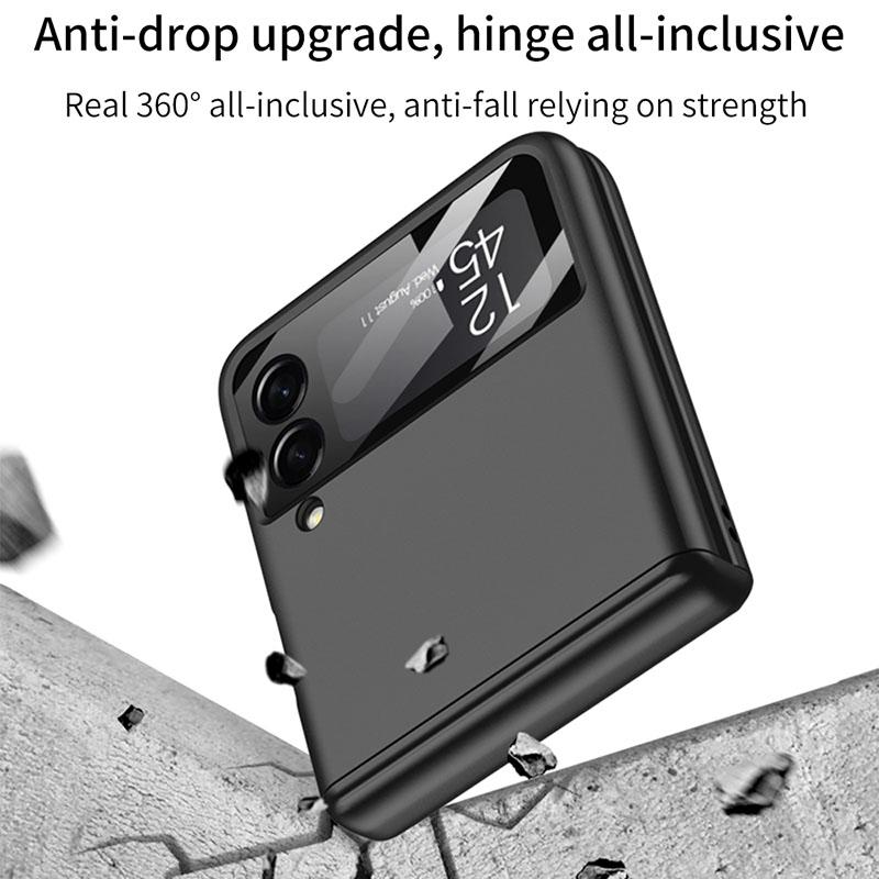 Magnetic Hinge Full Protection Galaxy Flip4 5G Case With Capacitive Pen