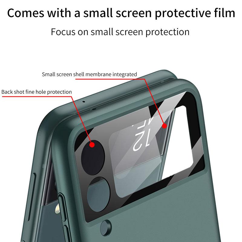 Magnetic Hinge Full Protection Galaxy Flip4 5G Case With Capacitive Pen