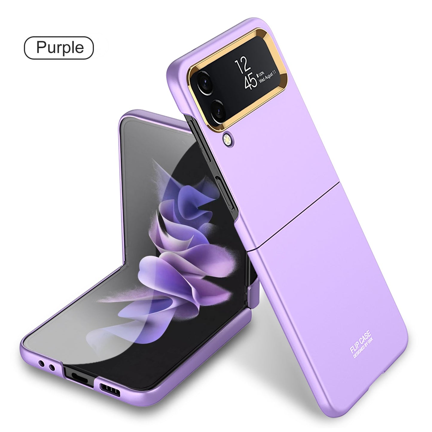 PC Folding Case For Samsung Galaxy Z Flip 4 5G Phone Case Ultra-thin Anti Fingerprint Camera Protective elegant shell for flip4