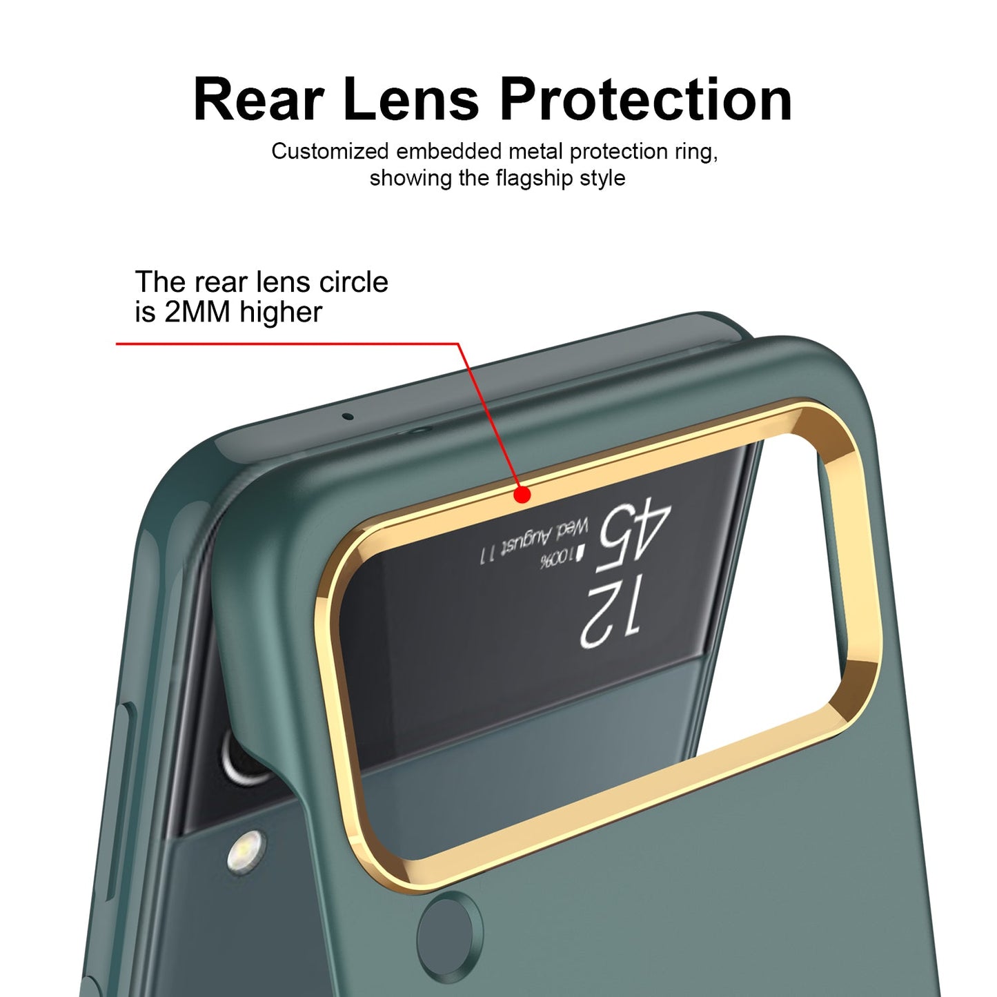 PC Folding Case For Samsung Galaxy Z Flip 4 5G Phone Case Ultra-thin Anti Fingerprint Camera Protective elegant shell for flip4