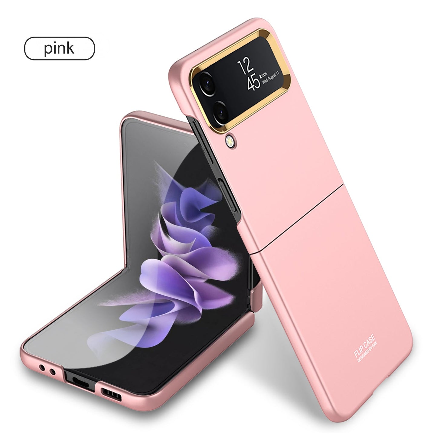 PC Folding Case For Samsung Galaxy Z Flip 4 5G Phone Case Ultra-thin Anti Fingerprint Camera Protective elegant shell for flip4