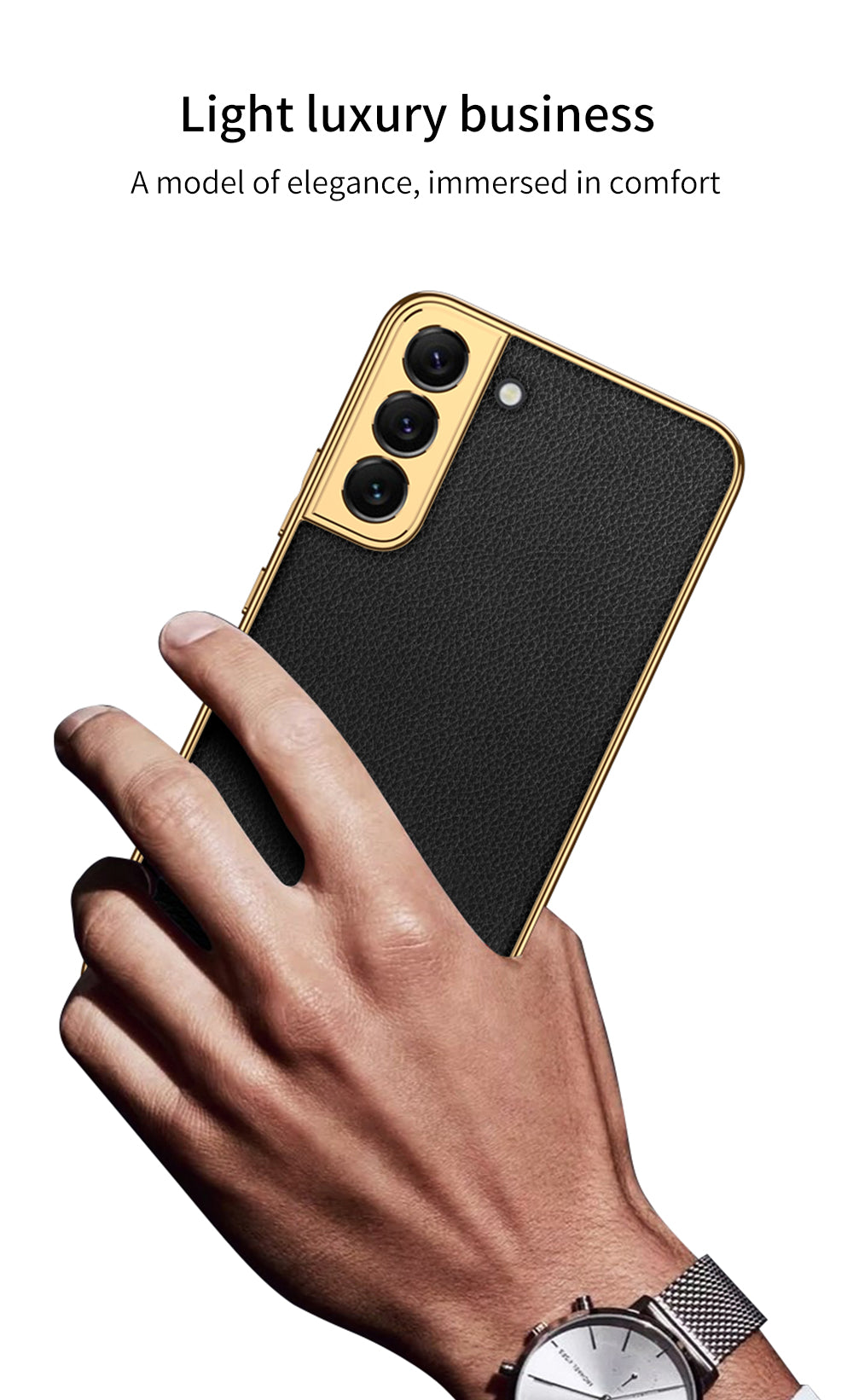 Plating Leather Case For Samsung Galaxy S22 Plus Ultra Case Lens Protection Soft Cover For Samsung S22 Ultra Plus