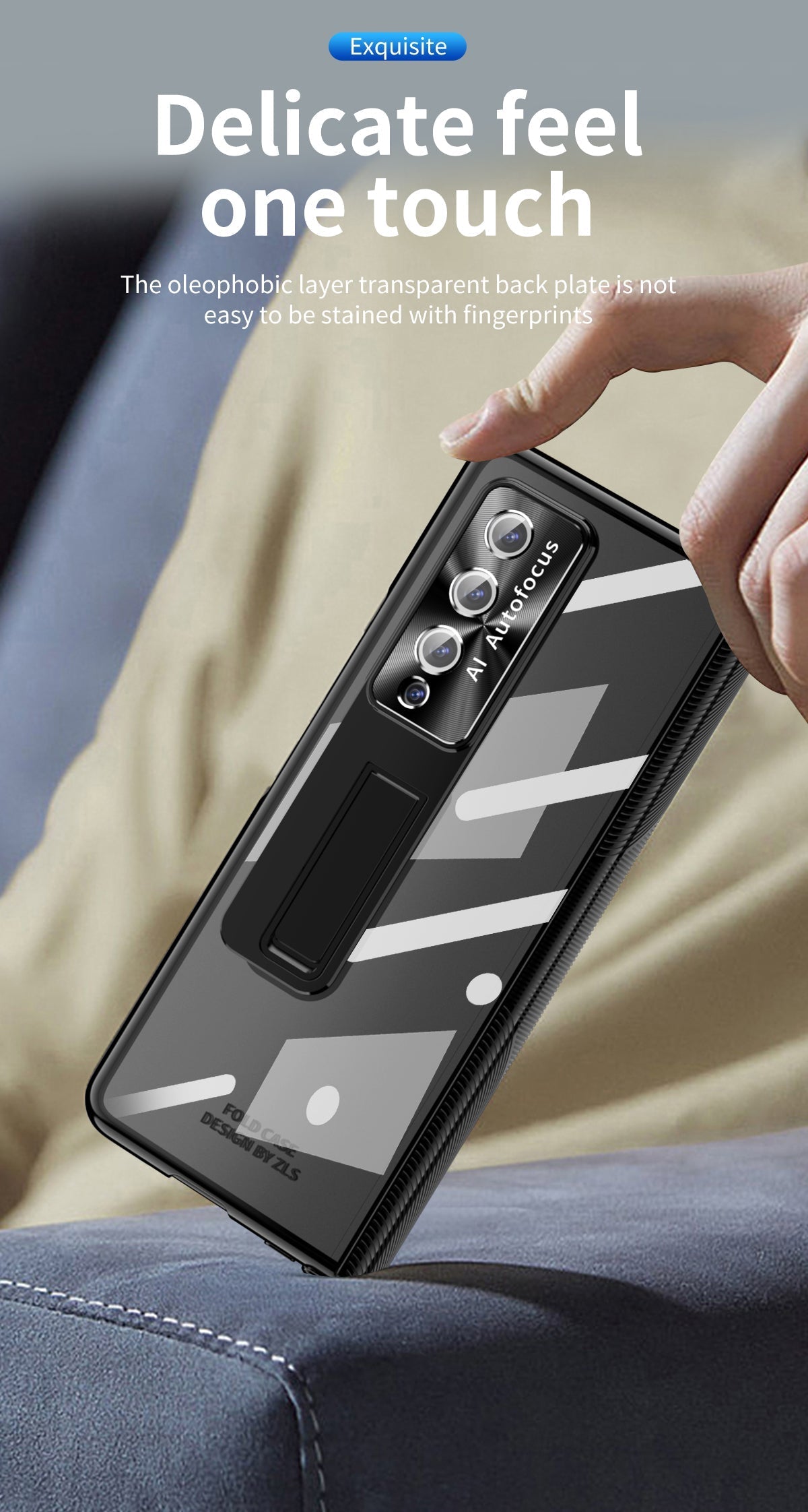 Electroplated  Magnetic Hinge Cover For Samsung Galaxy Z Fold4 5G