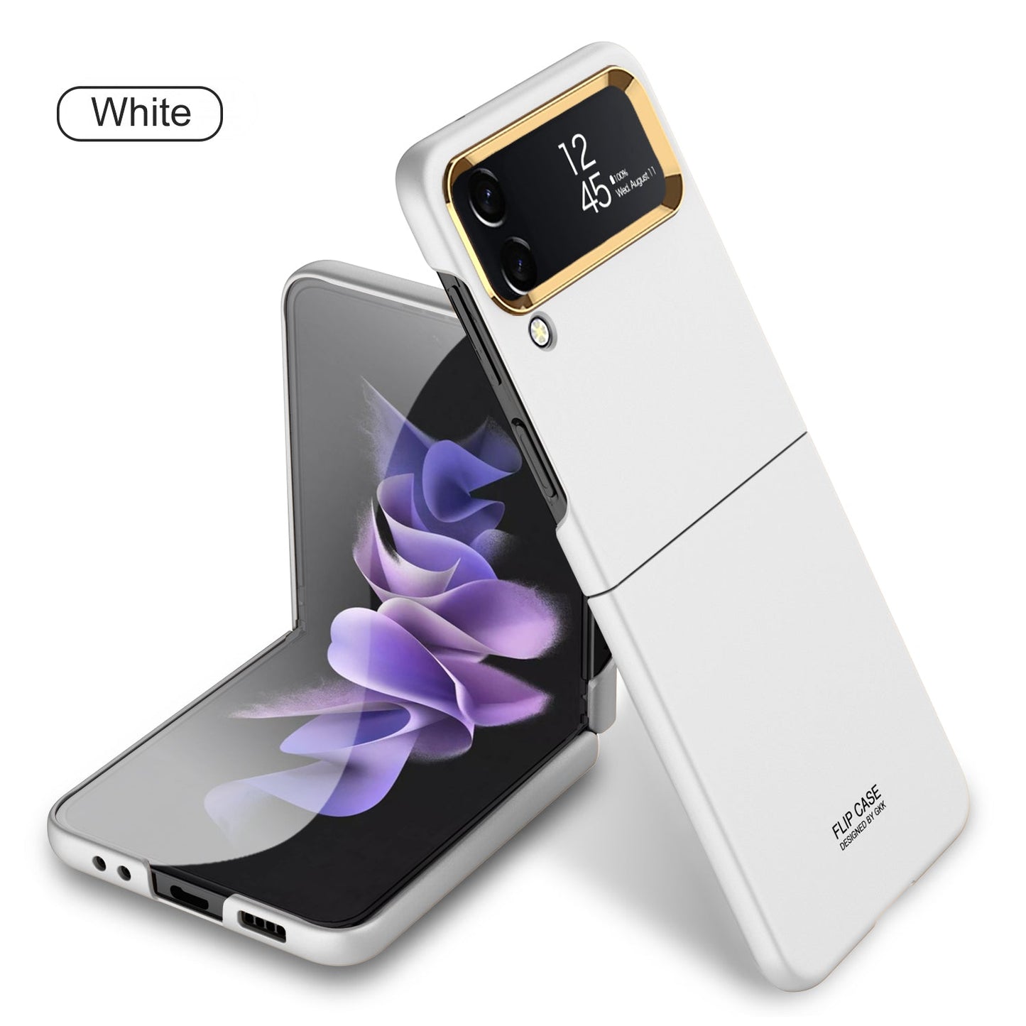PC Folding Case For Samsung Galaxy Z Flip 4 5G Phone Case Ultra-thin Anti Fingerprint Camera Protective elegant shell for flip4