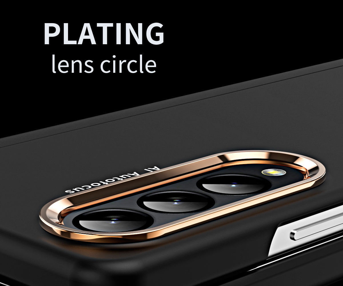 2 Pcs Lens Ring for Samsung Z Fold 4 Hinge Case With Pen Slot Add Touch Pen for Galaxy Z Fold 4 5G