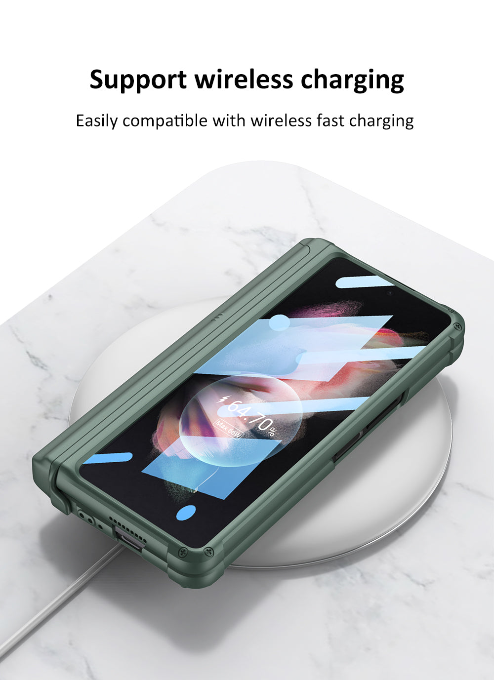 All-included Magnetic Hinge Screen Glass Case For Samsung Galaxy Z Fold 3 Case Slide Pen Holder Cover For Galaxy Z Fold3 5G