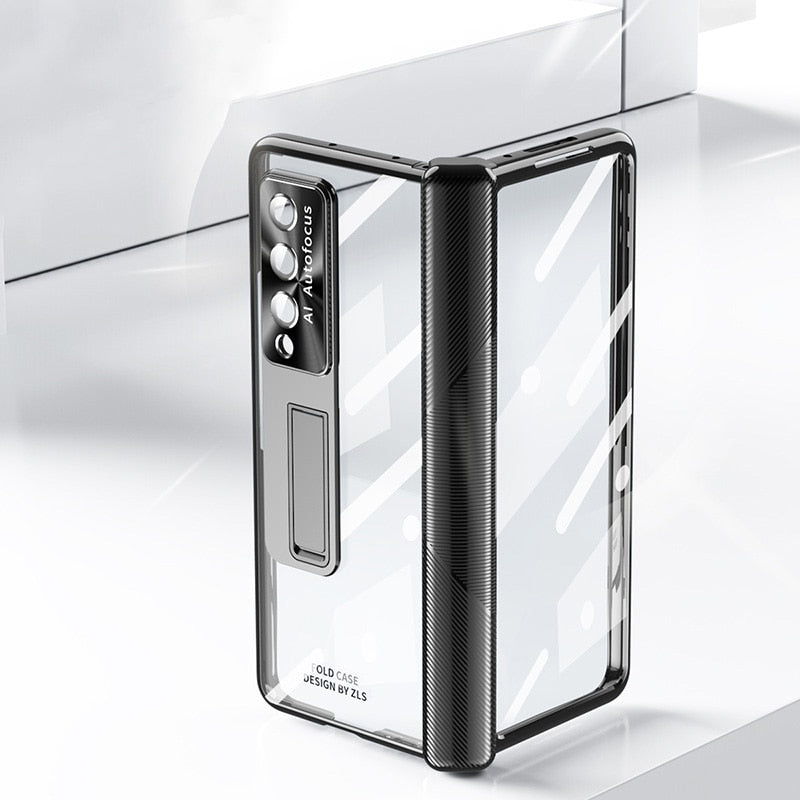 Magnetic Double Hinge Case For Samsung Galaxy Z Fold4 5G With Film Protector and Stylus