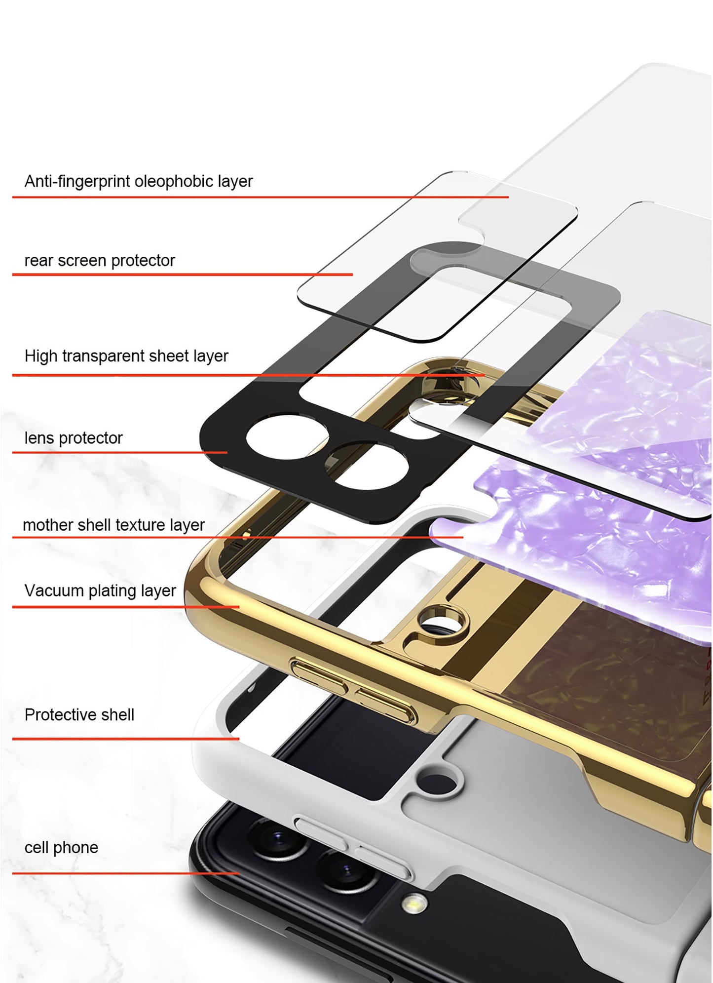 PC Plating Ring Holder Case For Samsung Galaxy Z Flip 4 5G Phone Case Fashion Anti Drop accessories protective funda for flip4